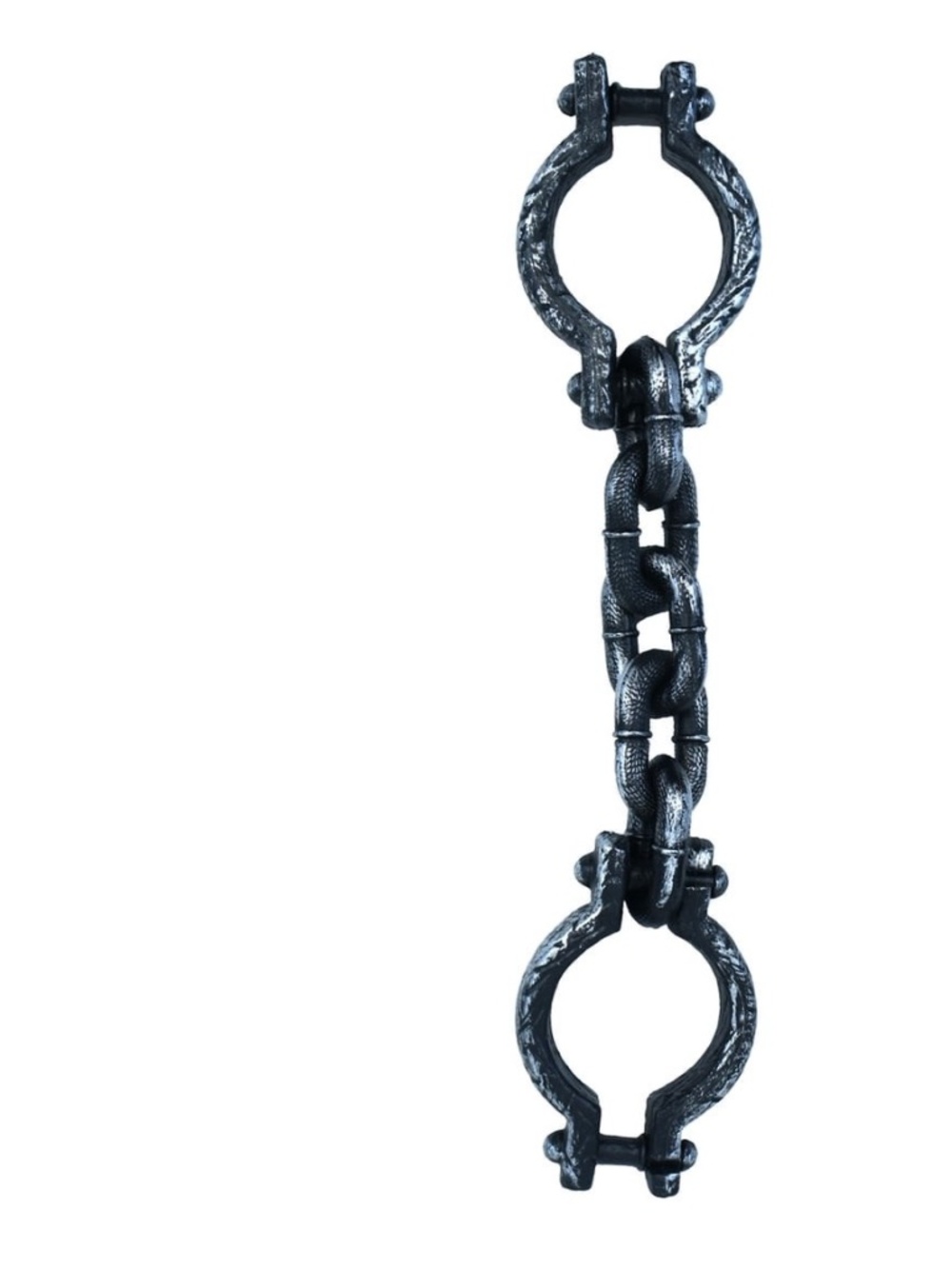 Faux chain-link handcuffs